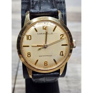 Vintage Mens 1963 M3 Caravelle Manual Wind Gold Tone 33MM Watch - Runs & Stops
